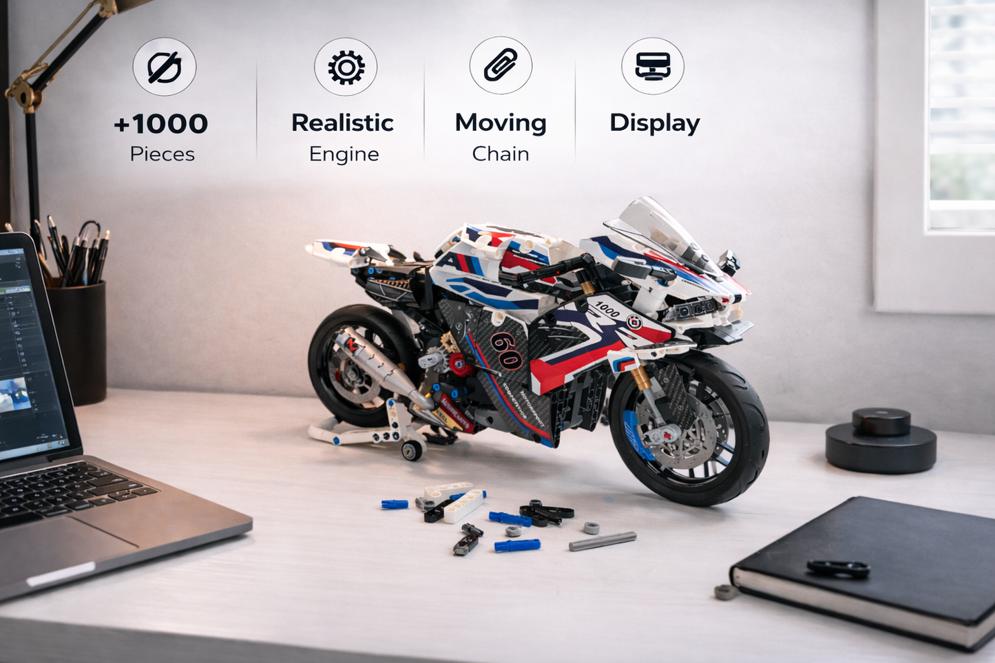 Brickmoto Pro  Super Motorbike Model Kit